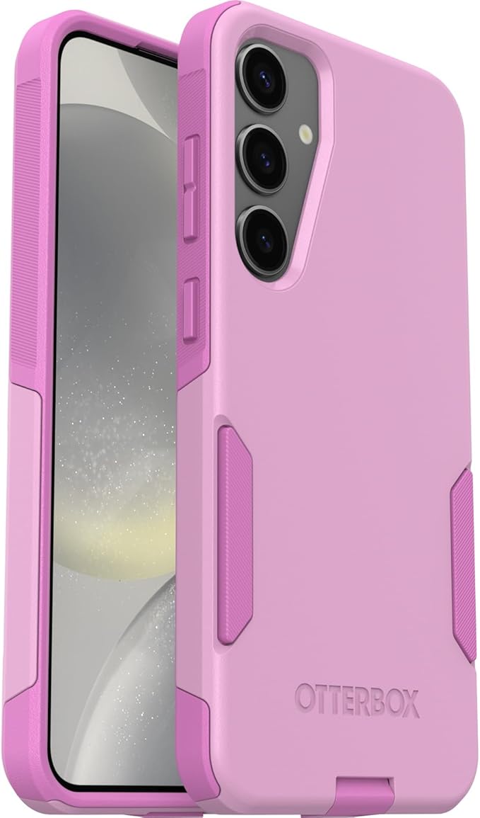 OtterBox Commuter Case – Galaxy S24+ – Run Wildflower Pink | Slim Dual-Layer Drop+