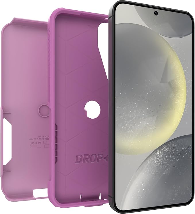 OtterBox Commuter Case – Galaxy S24+ – Run Wildflower Pink | Slim Dual-Layer Drop+