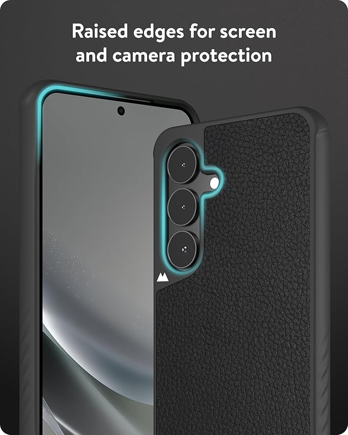 Mous Limitless 6.0 MagSafe Case – Galaxy S25 (6.2") – Black Leather | Slim & Shockproof