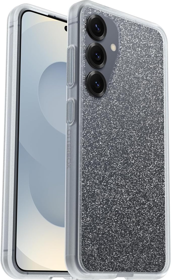 OtterBox React Case – Galaxy S25 (6.1") – Stardust Clear Glitter | Slim & Drop+ Protection