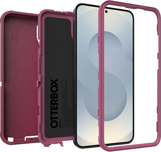 OtterBox Defender Case – Galaxy S25+ – Foxberry Pink | Rugged Drop+ | Open Box