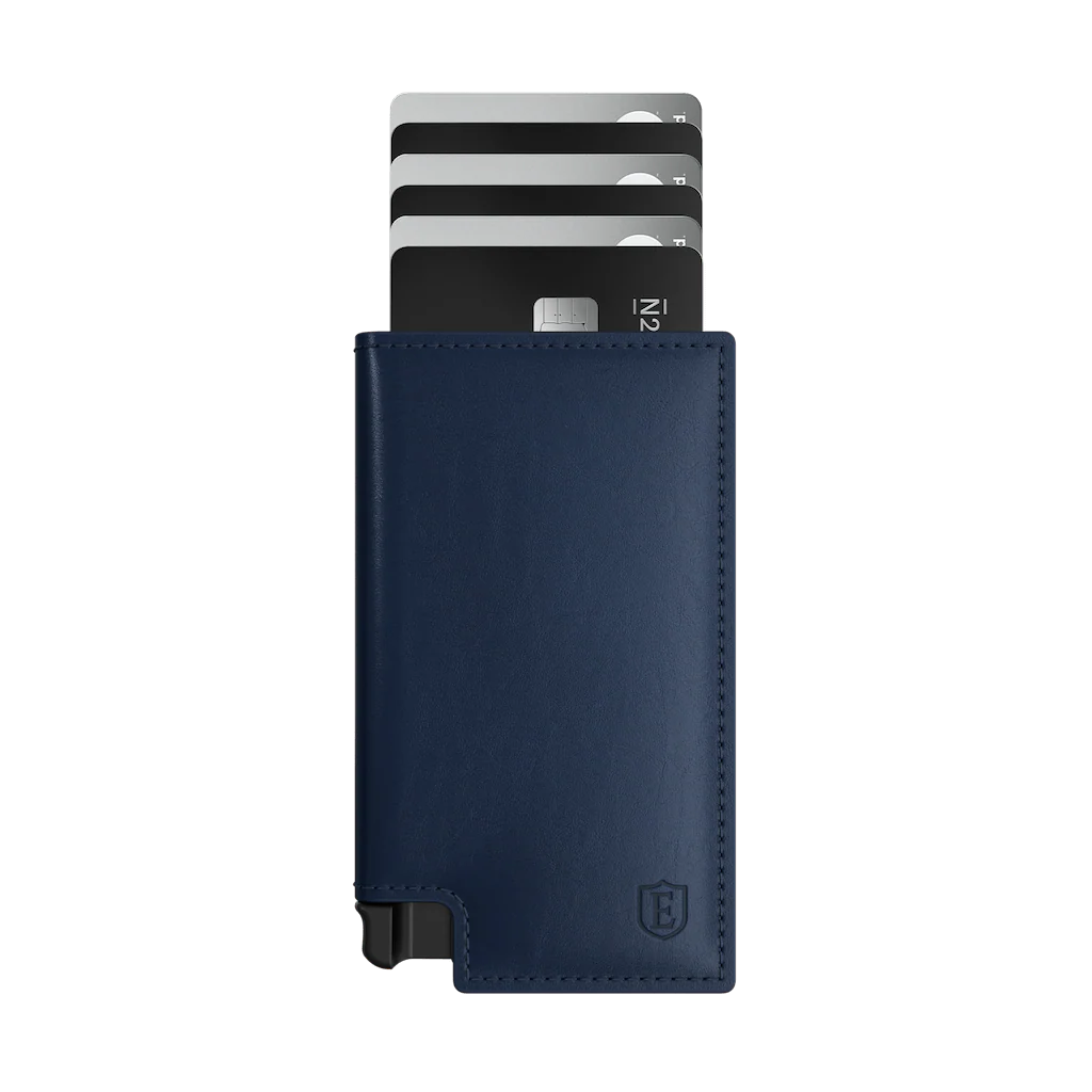 Ekster Slim & Modern Pop-Up Wallet – Navy – Fits 1–12 Cards – RFID – Sealed